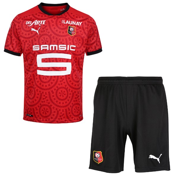 Camiseta Stade Rennais Replica Primera Ropa Niños 2020/21 Rojo